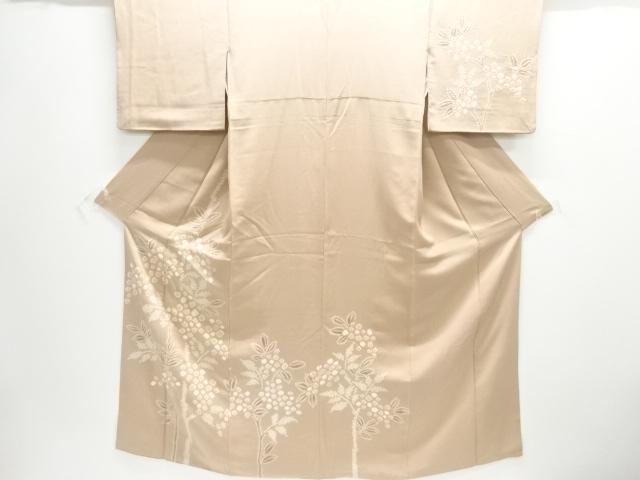 JAPANESE KIMONO / HOMONGI / SHIBORI / BRANCH FLOWER